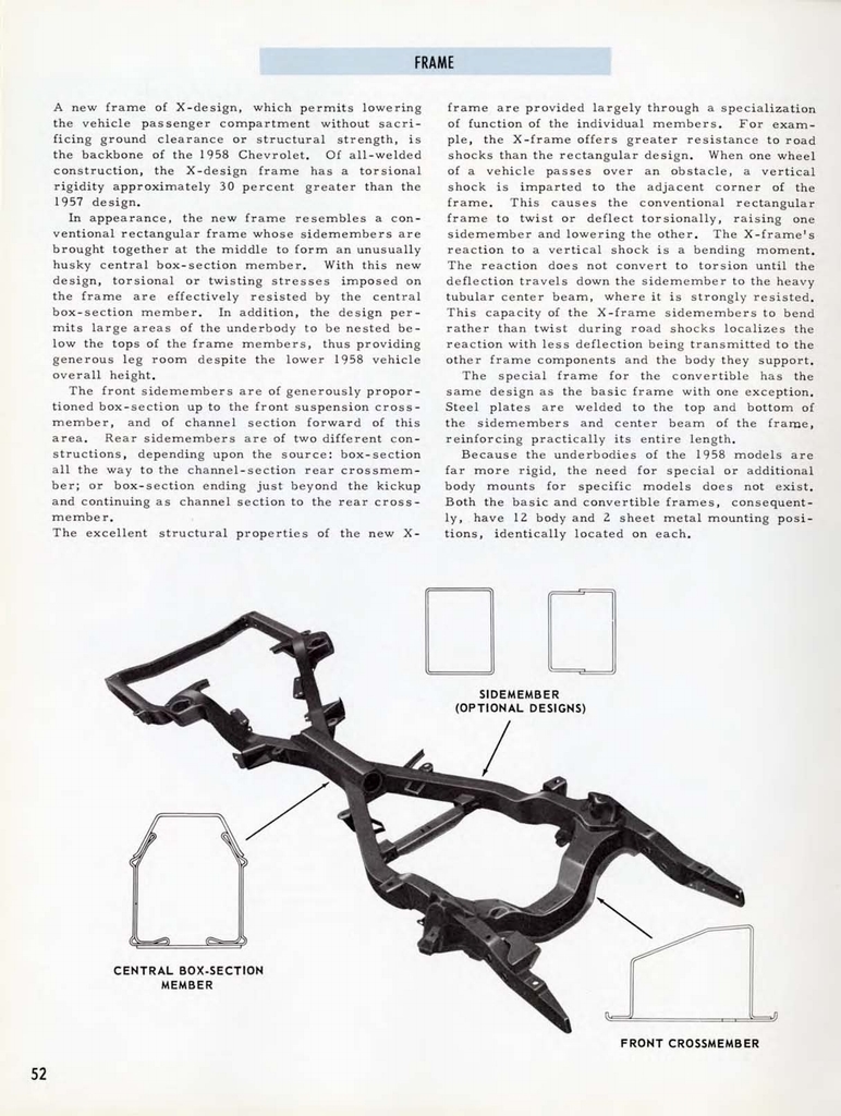 1958 Chevrolet Engineering Features Booklet Page 88